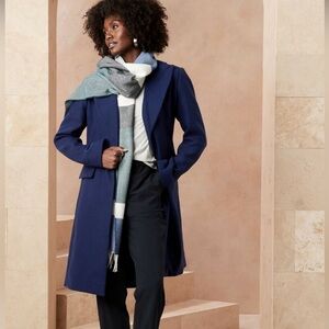 Banana Republic Factory Women's Blue Coat